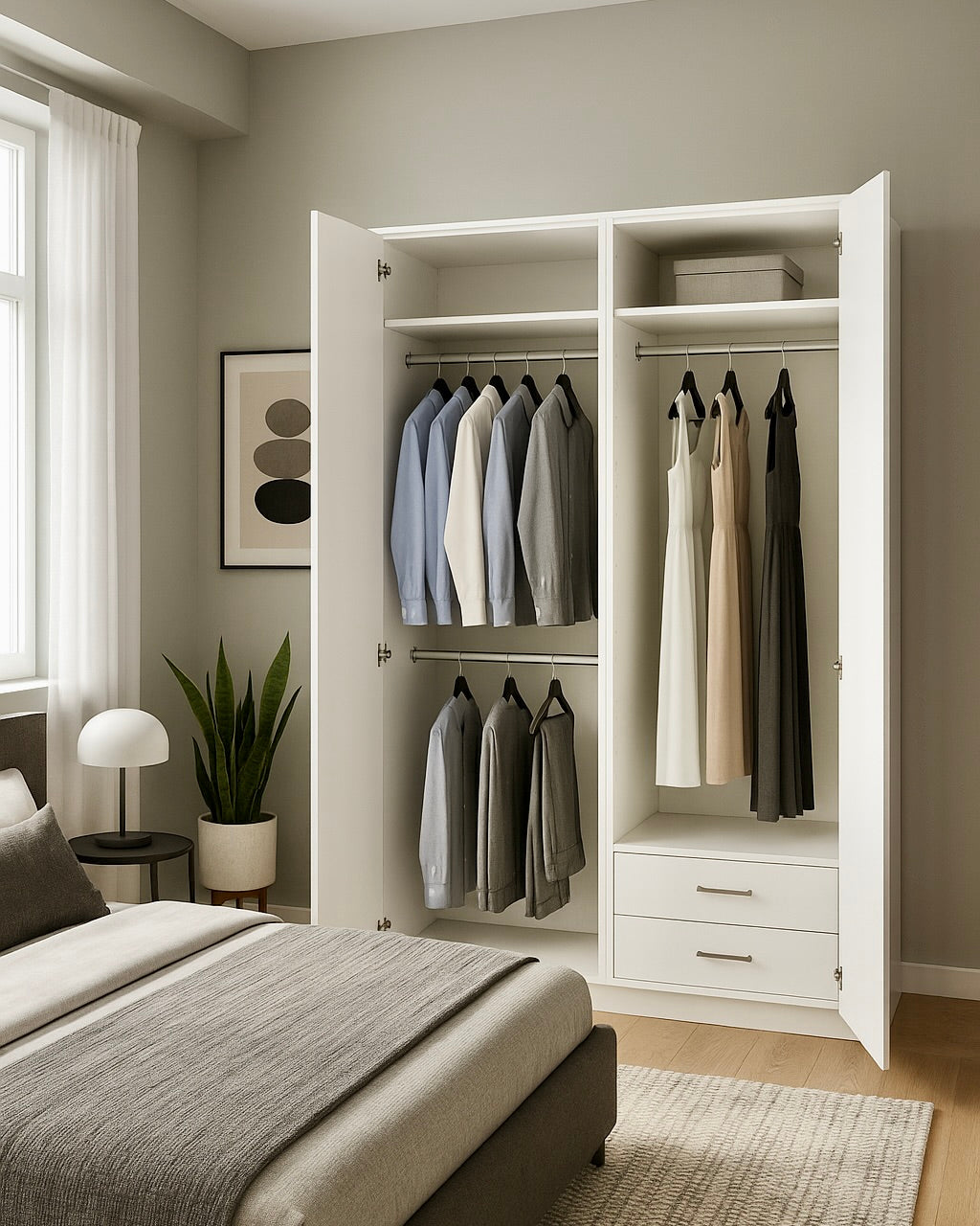 PINTA Wardrobe H2400 White