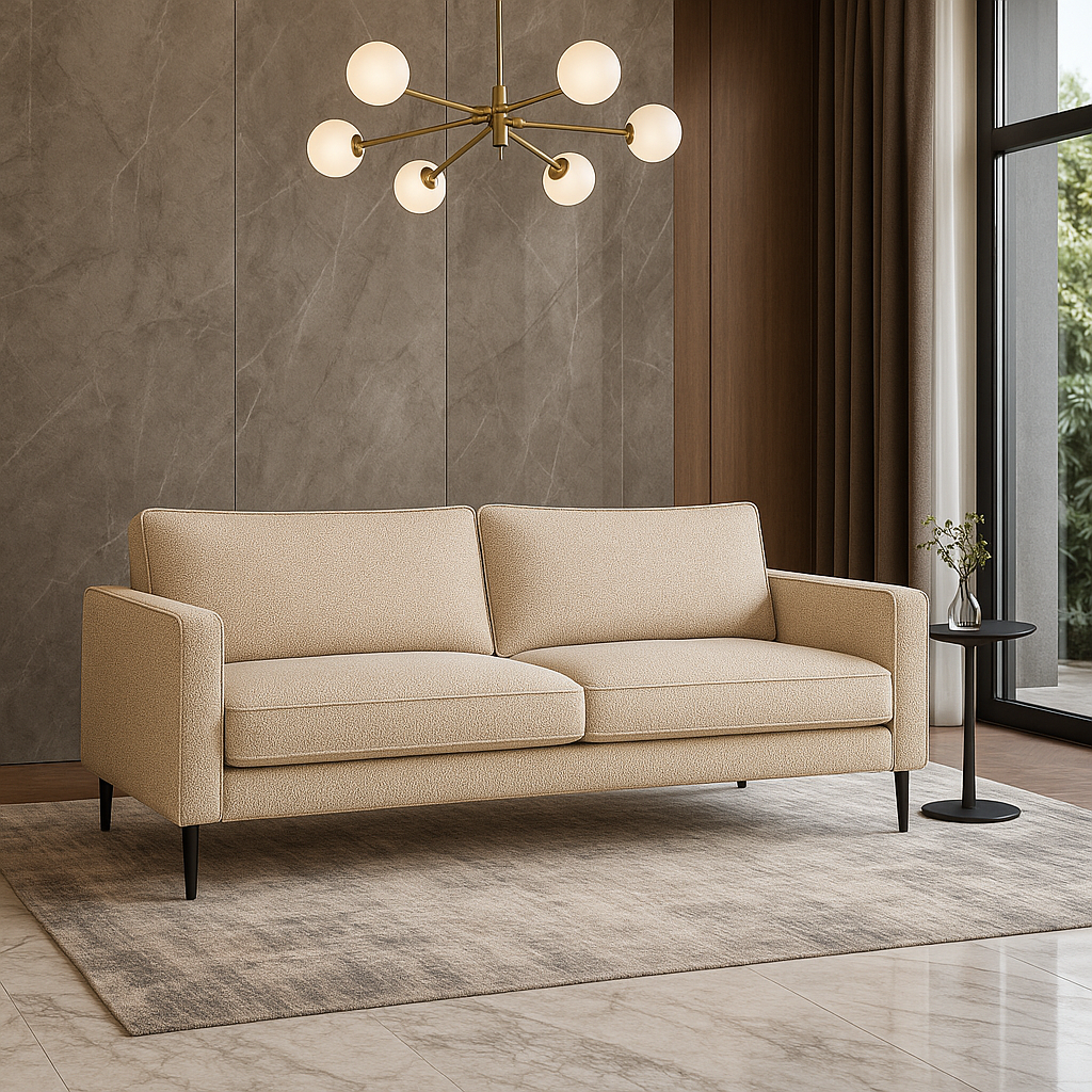 GARIS Sofa 3 Seater Beige