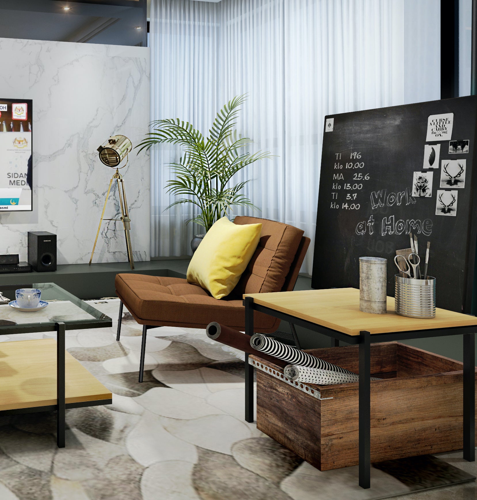 GARIS Side Table Exhibit Sale at Seremban 2 Offline Store