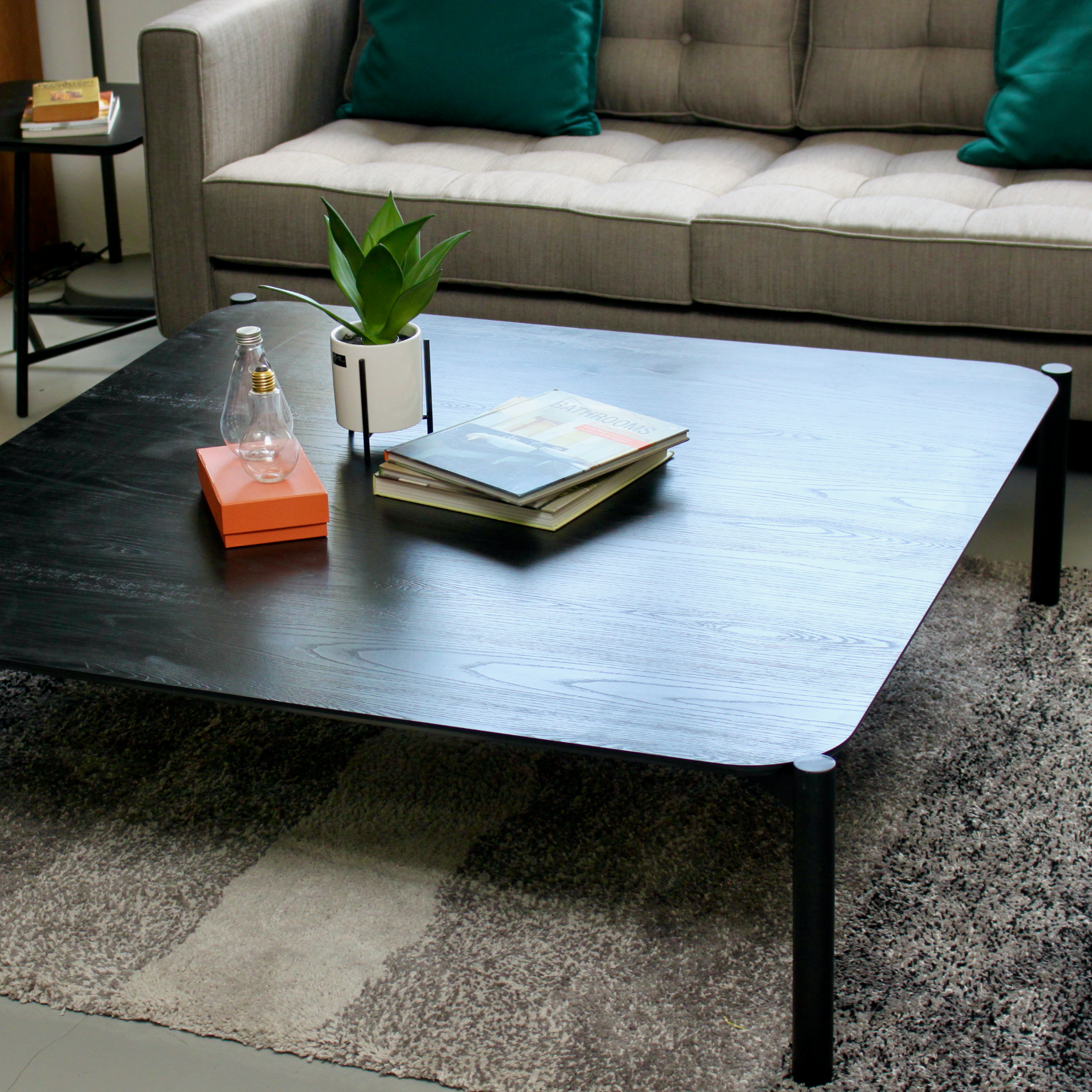 TANA Coffee Table Square V2.0 Black Top 1200 mm