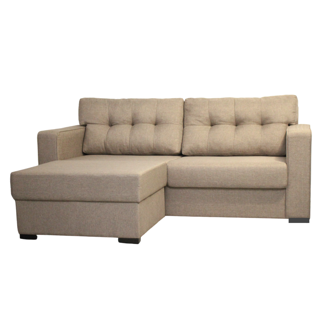 ELEGAN 3 Seater Sofa in Brown Fabric