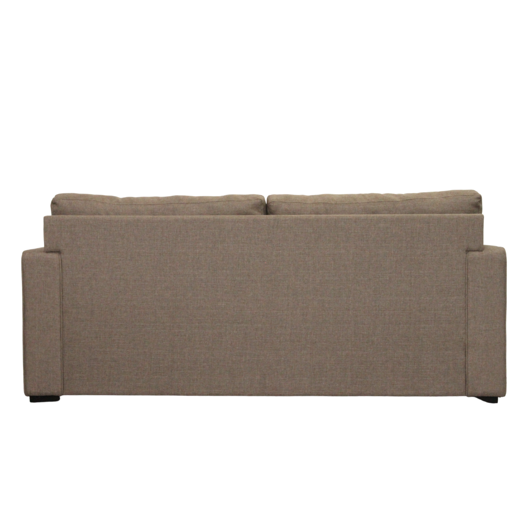 ELEGAN 3 Seater Sofa in Brown Fabric