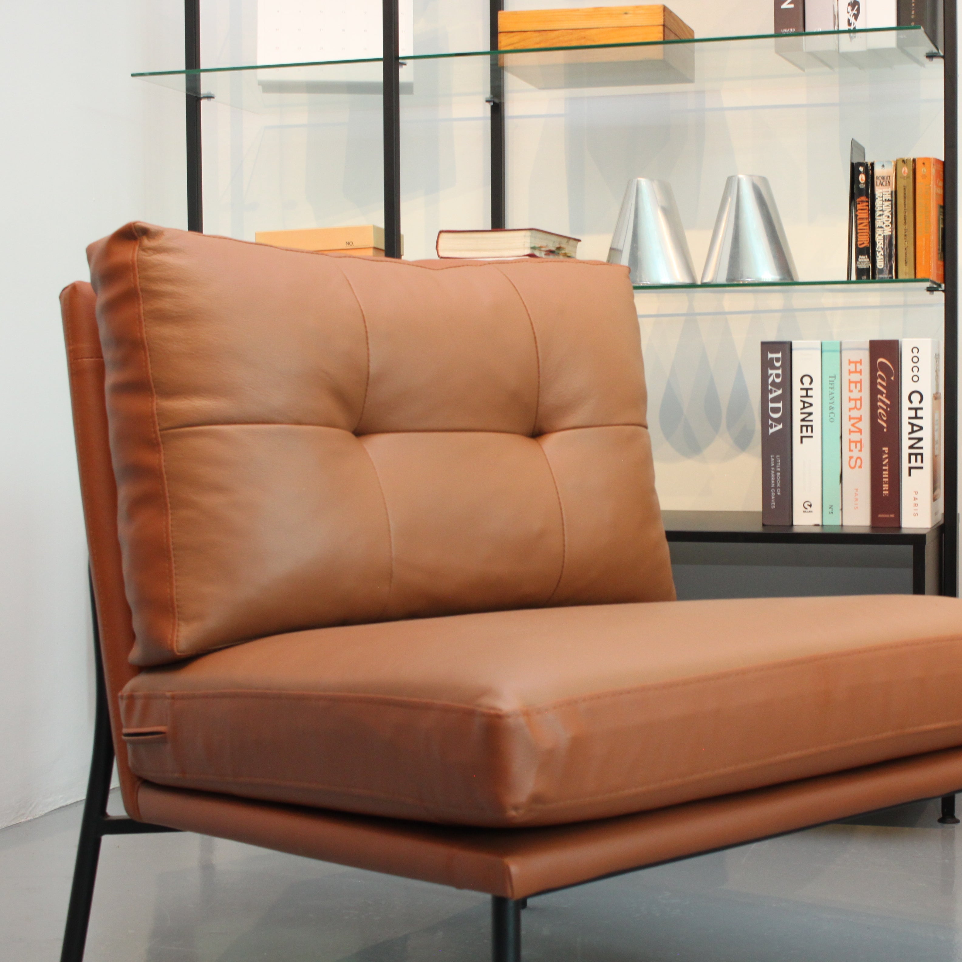 LATAR Lounge Chair Brown Leather
