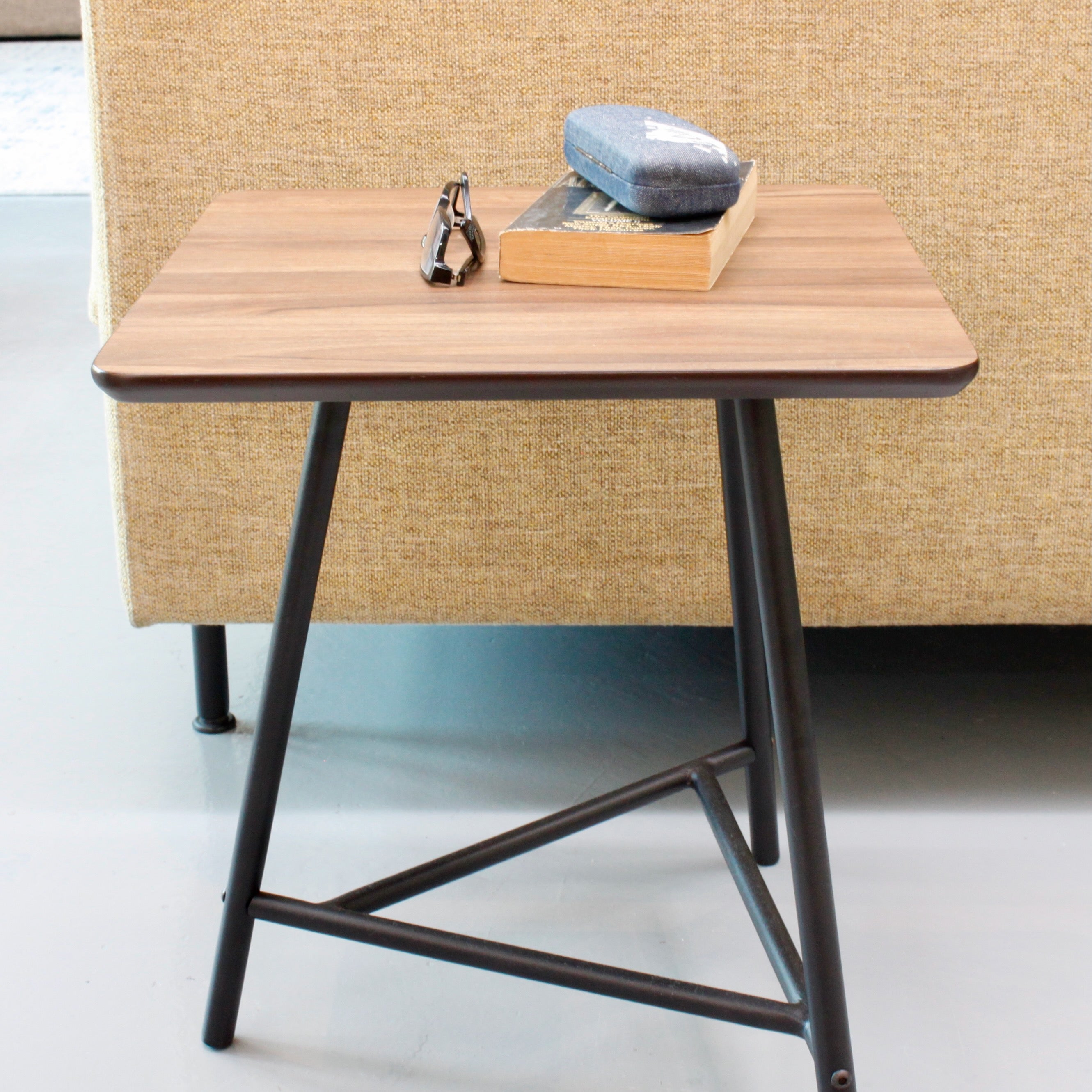 CANVAS Side Table V2.0 Walnut Top Exhibit Sales at Seremban 2 Offline Store