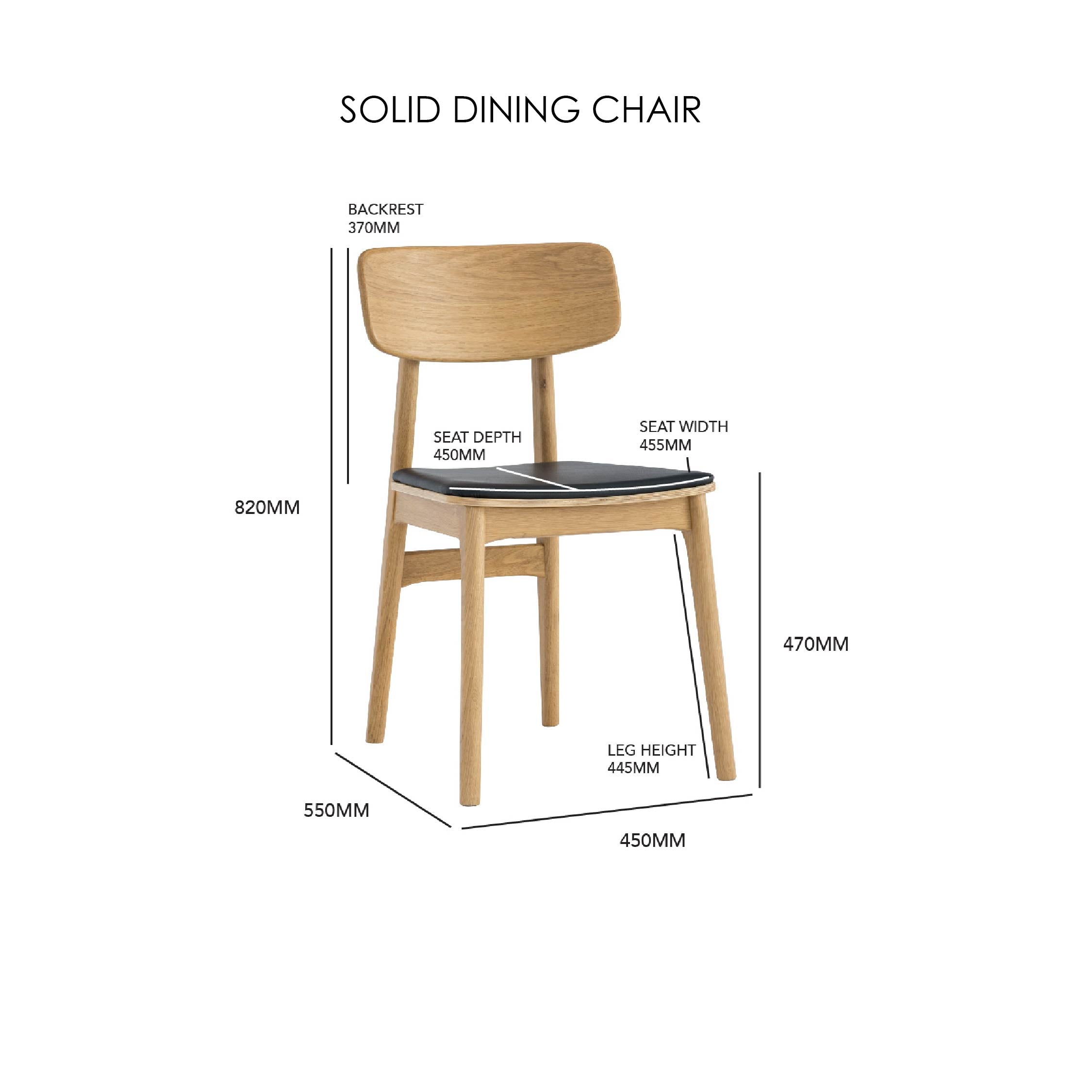 SOLID Dining Chair I (2 pcs.)