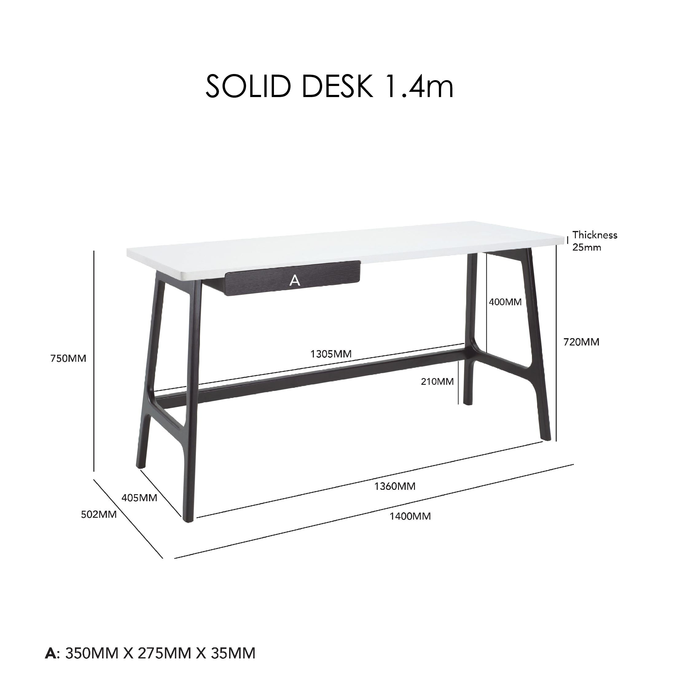 SOLID Desk 1.4m