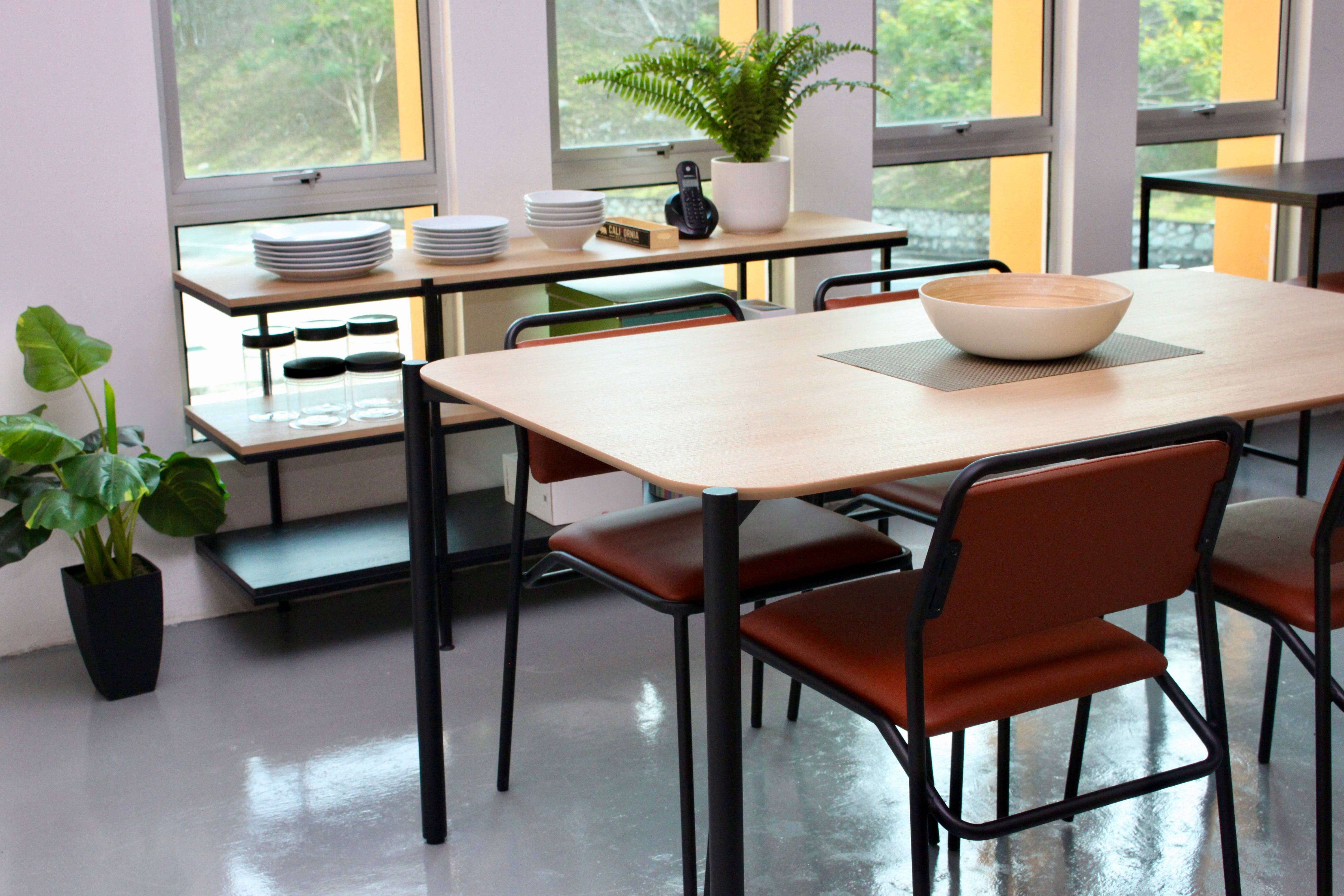 TANA Dining Table Natural Oak W1500  MFC Exhibit Sales at Seremban 2 Offline Store