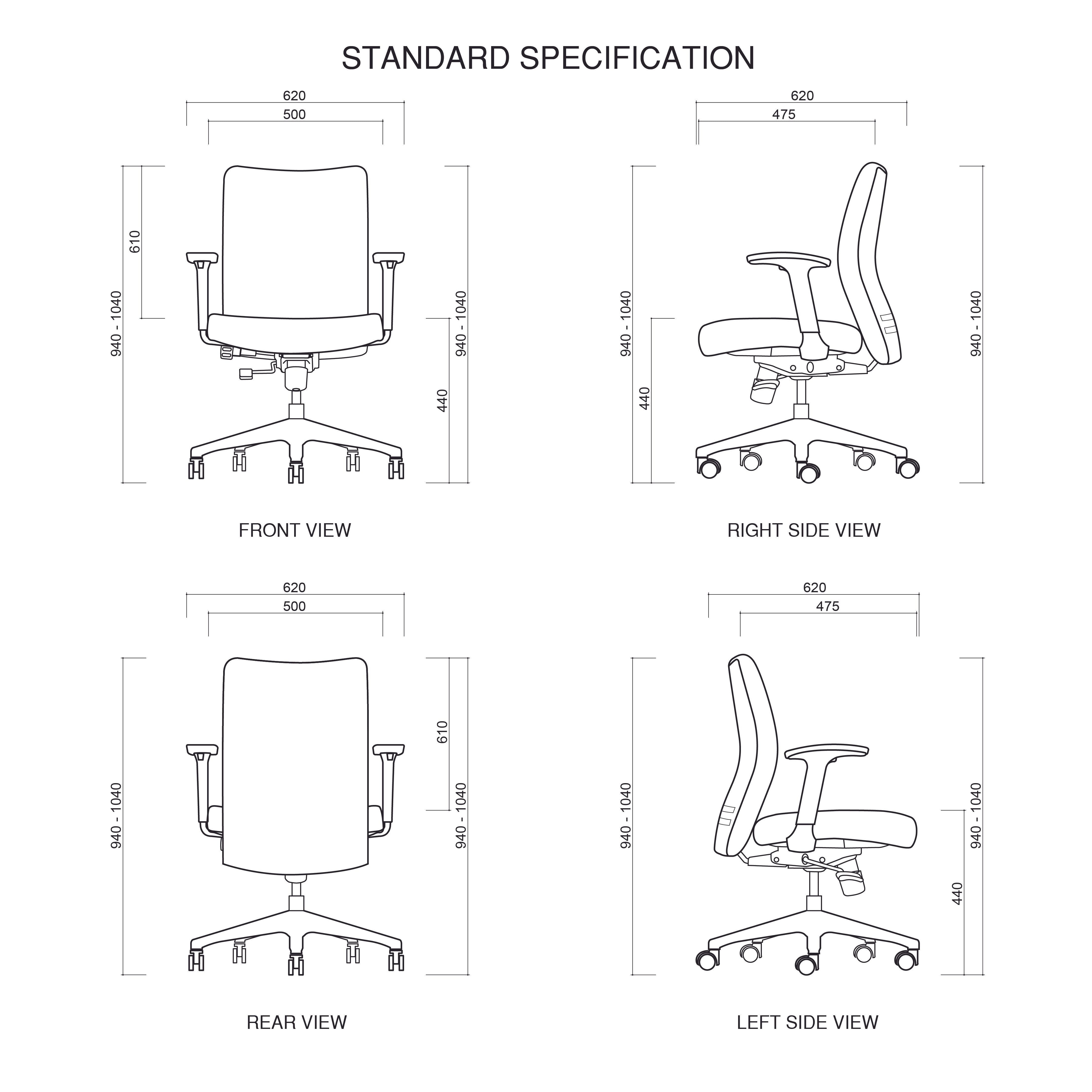 GARIS Task Chair Full Spec Exhibit Sales at Seremban 2 Offline Store