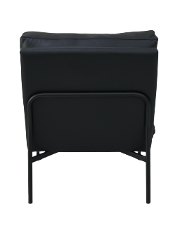 LATAR Lounge Chair in Black Leather at Seremban 2 Offline Store