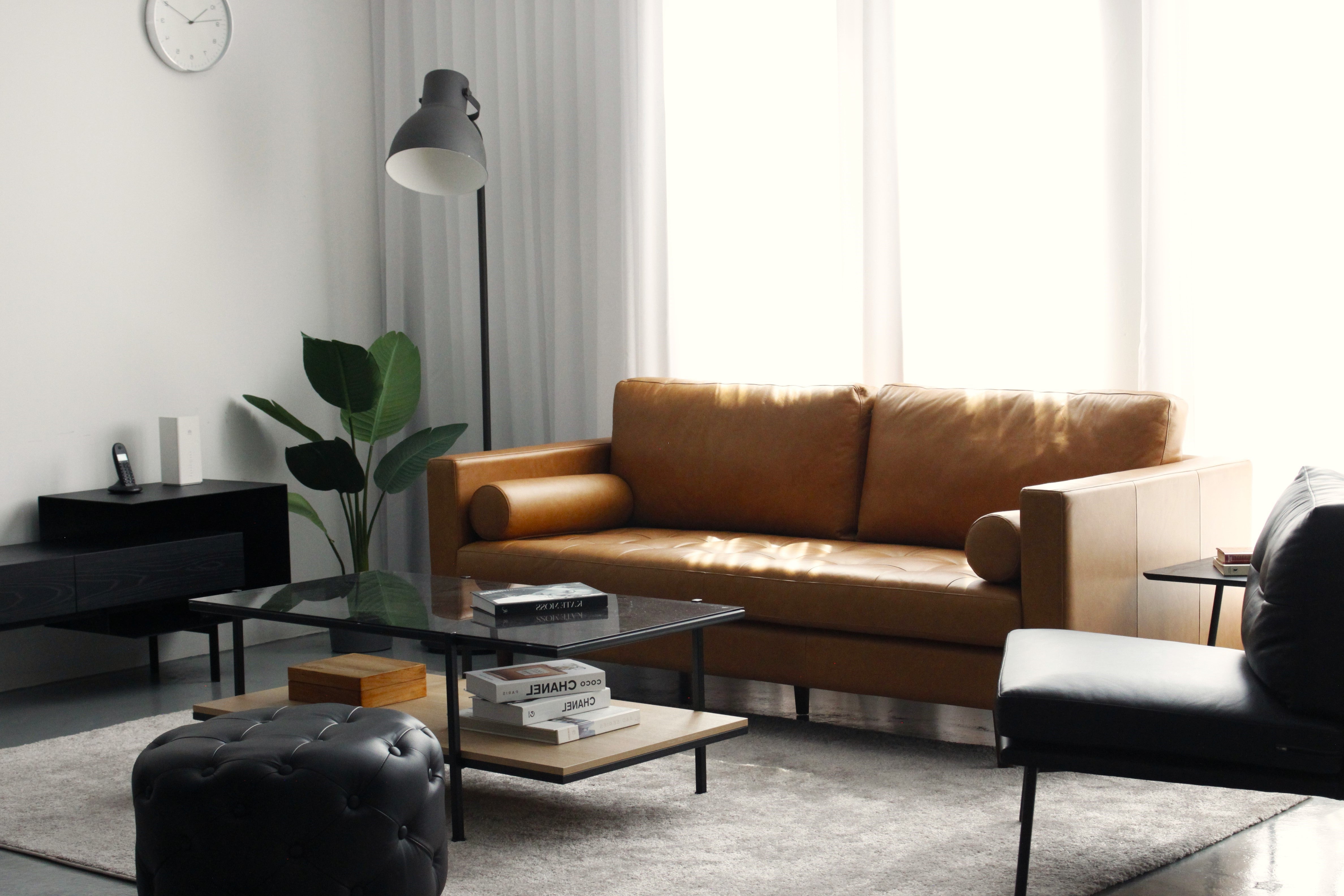 NORDI Sofa 3 Seater Leather Premium Exhibit Sale at Seremban 2 Offline Store